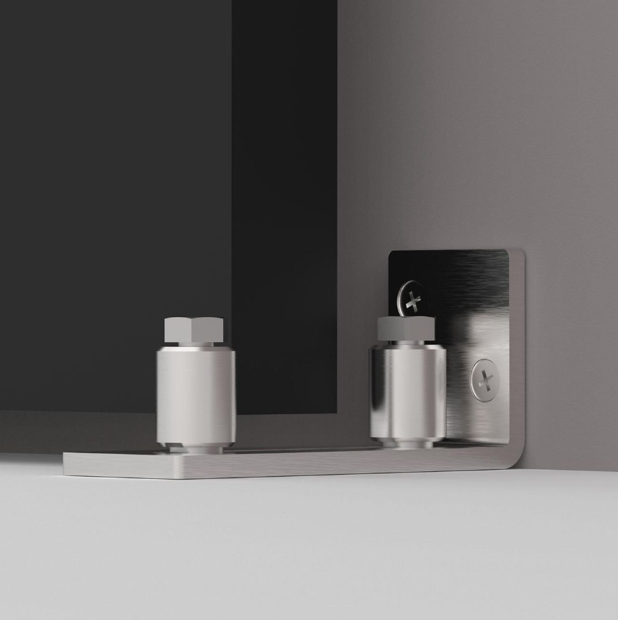 Door Guide - Stainless Steel Silver