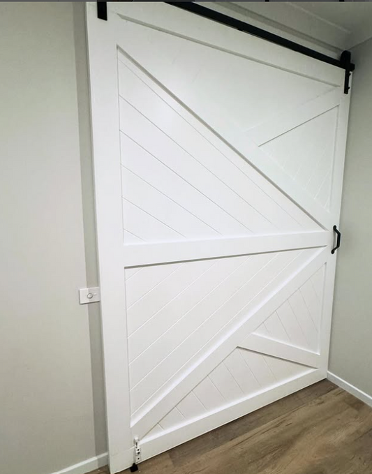 Fishbone Back Barn Door
