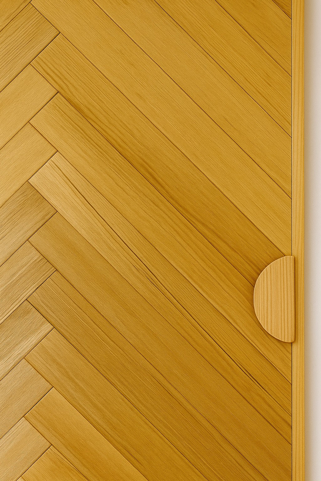 Half Moon Timber Handle - Vic Ash/Tassie Oak 240mm