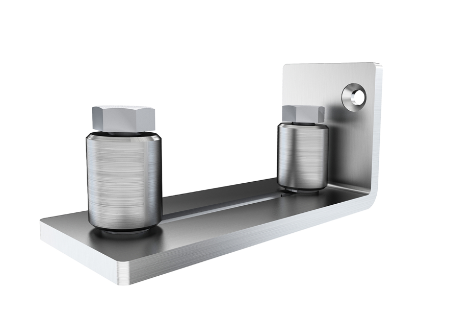 Door Guide - Stainless Steel Silver