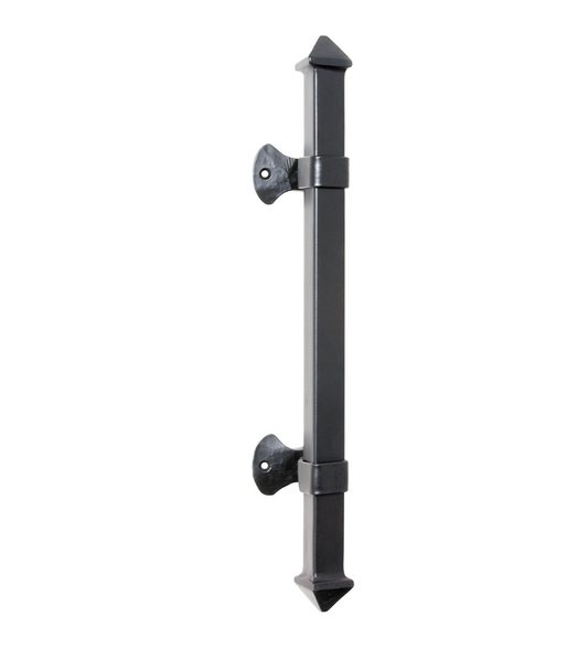 Square Bar Iron Pull Handle - Black 450mm