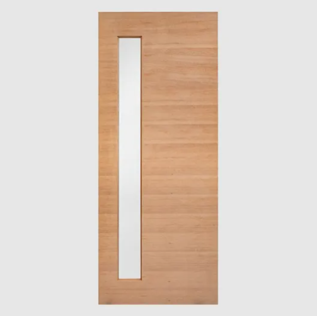 External Long Panel Glass Timber Door