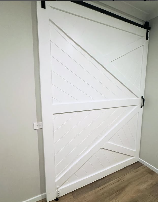 Fishbone Back Barn Door