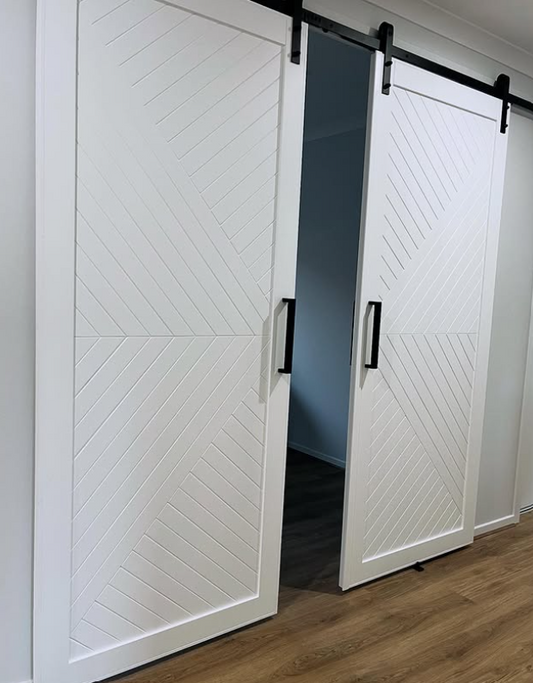 Framed Fishbone Door