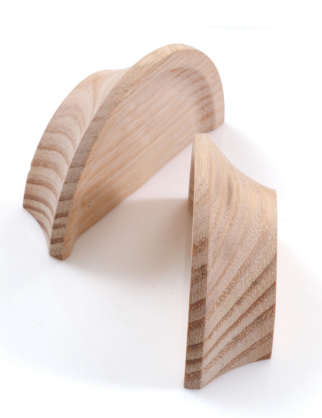 Half Moon Dished Timber Handle - Vic Ash/Tassie Oak 240mm