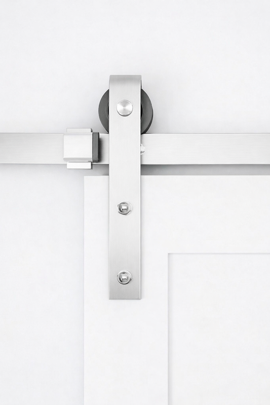 Silver Barn Door Track